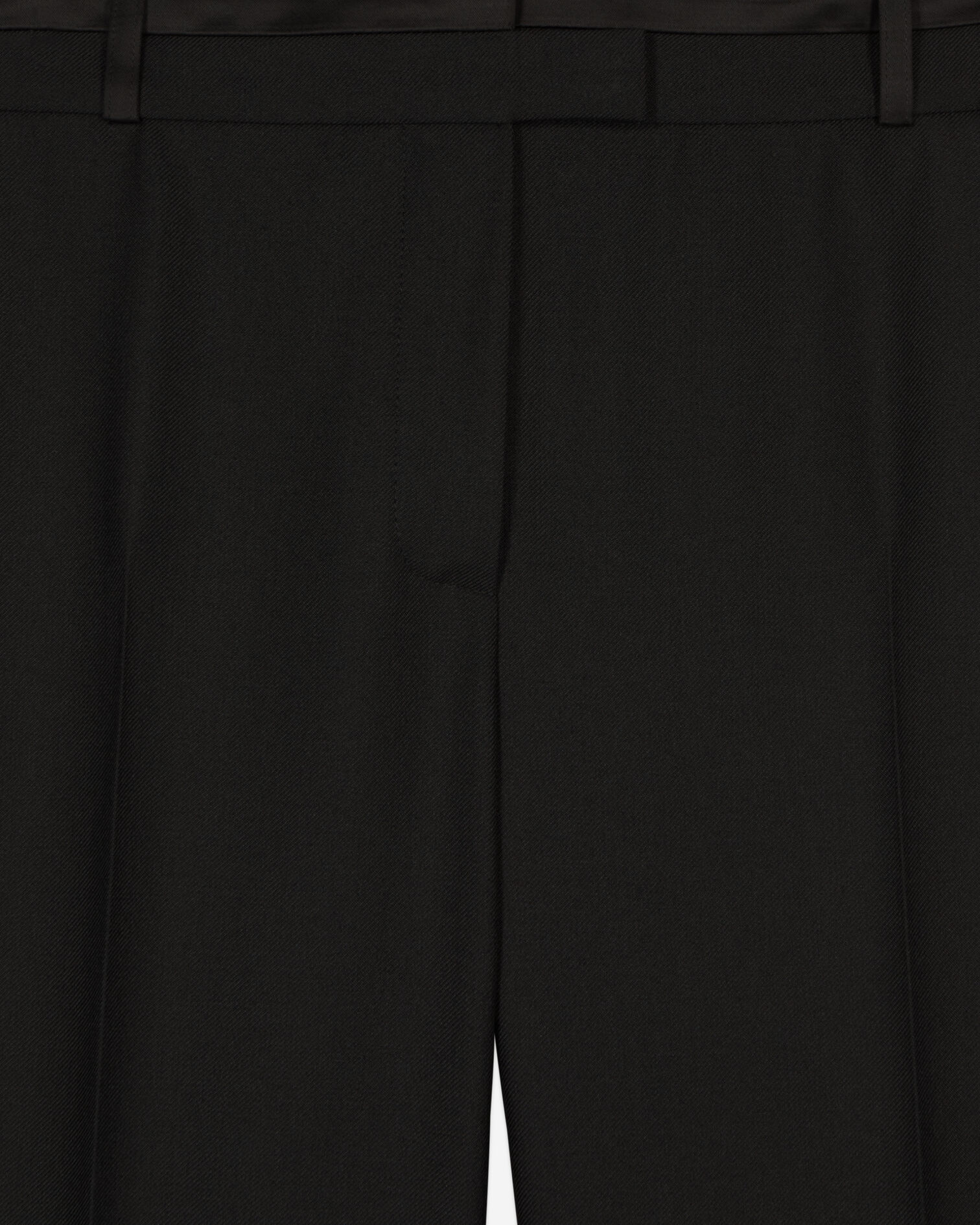 Black wide-leg suit trousers, BLACK, hi-res image number null
