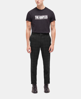 The Kooples HOMME BLACK pantalon de costume à motif