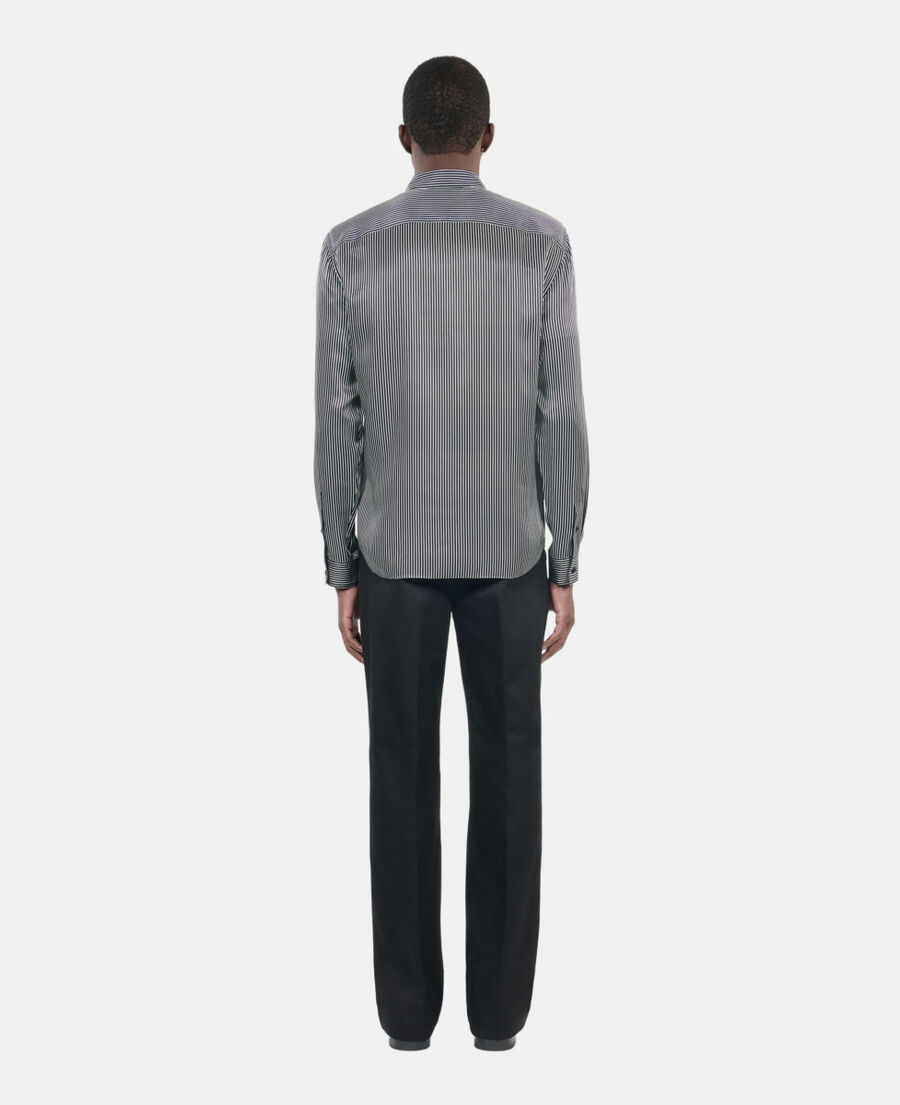 The Kooples HOMBRE BLACK WHITE camisa rayas negras blancas