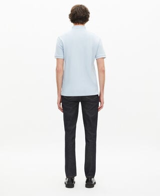 The Kooples HERREN LAVENDER hellblaues poloshirt aus piqué-baumwolle