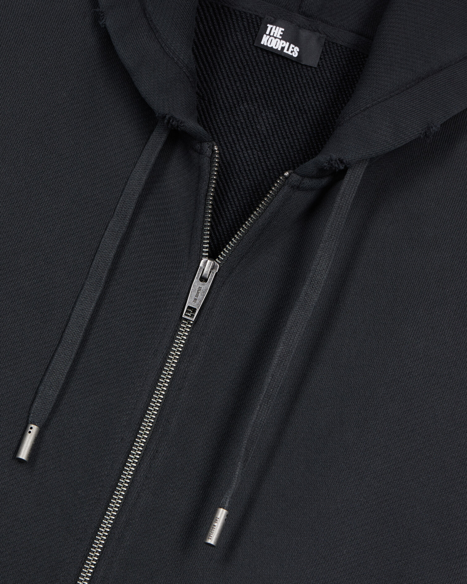 Sweatshirt à capuche noir, BLACK WASHED, hi-res image number null
