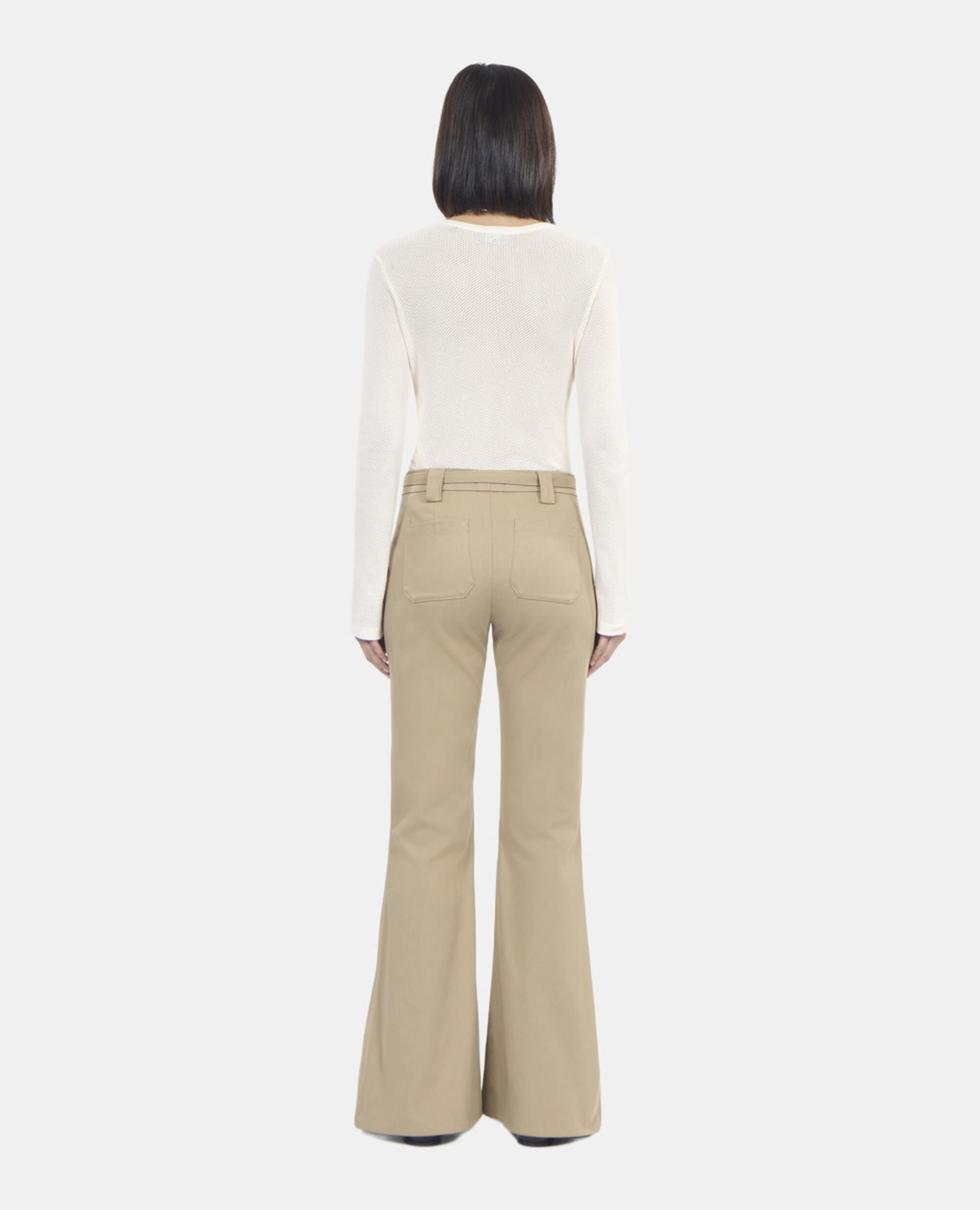 Pantalon flare beige, BEIGE, hi-res image number null