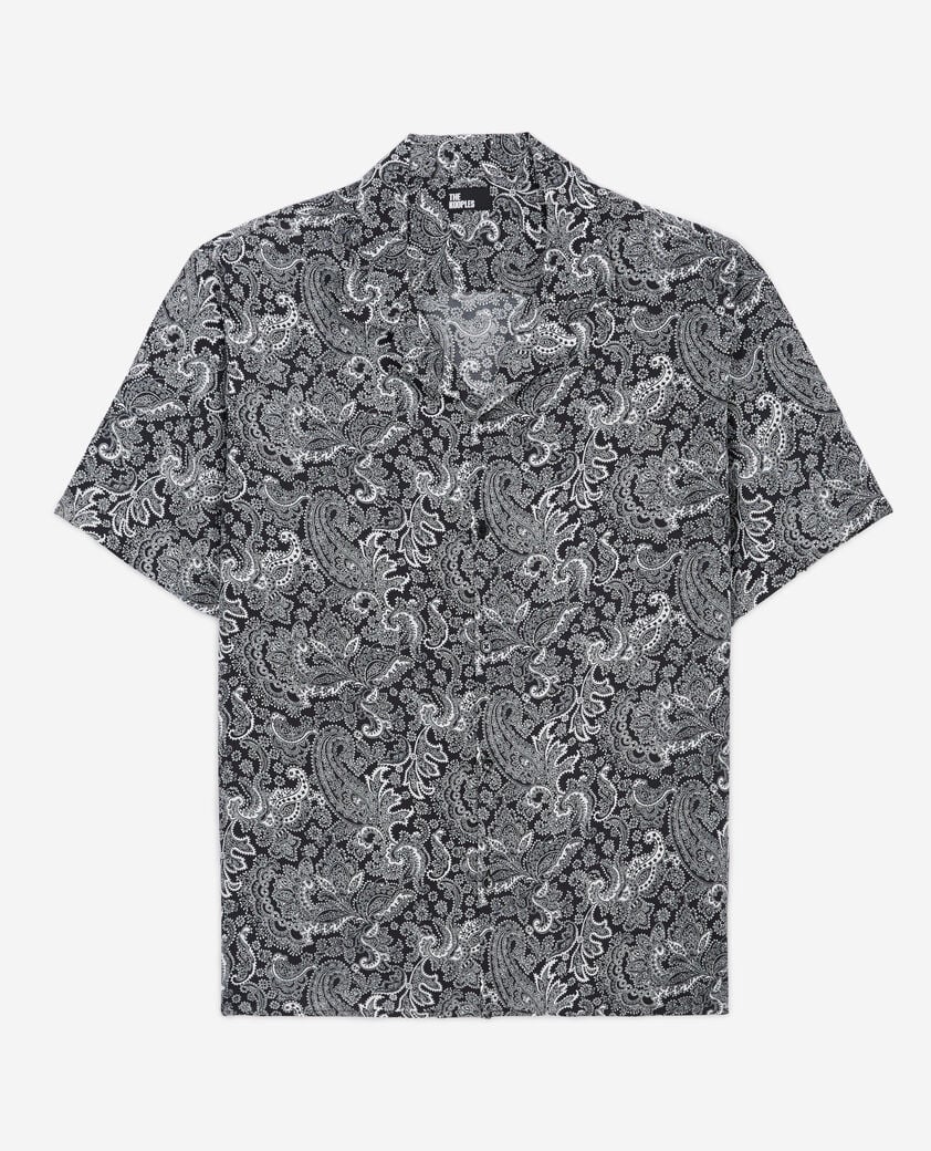 The Kooples H BLACK WHITE white and black printed shirt