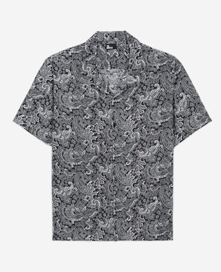 The Kooples H BLACK WHITE white and black printed shirt