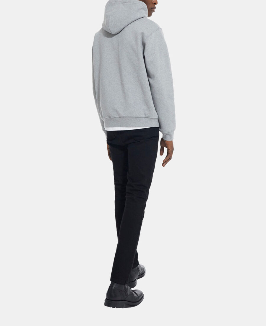 graues sweatshirt mit logo