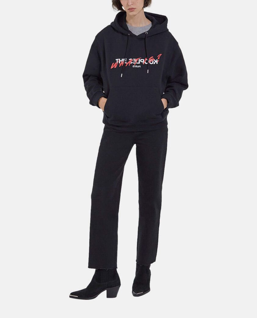 The Kooples FEMME BLACK sweat noir s&eacute;rigraphie what is