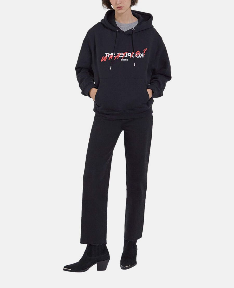 The Kooples FEMME BLACK sweat noir s&eacute;rigraphie what is