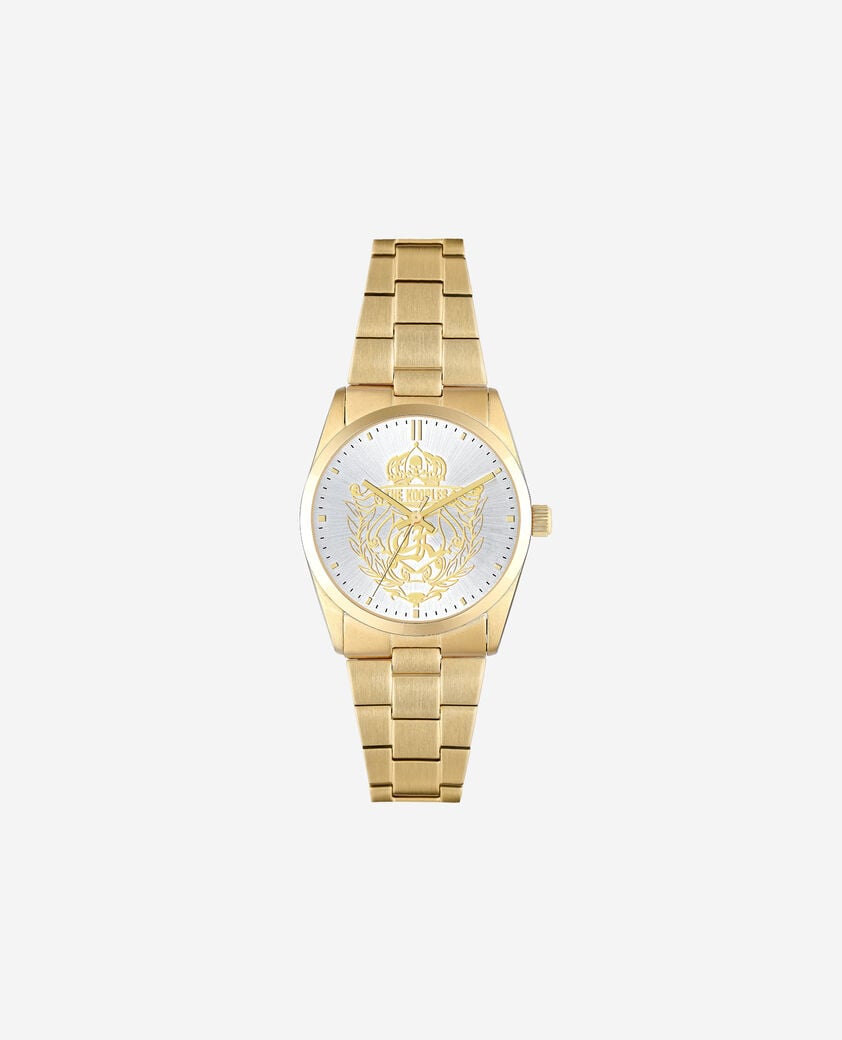 The Kooples MIXED GOLD gold coat of arms watch