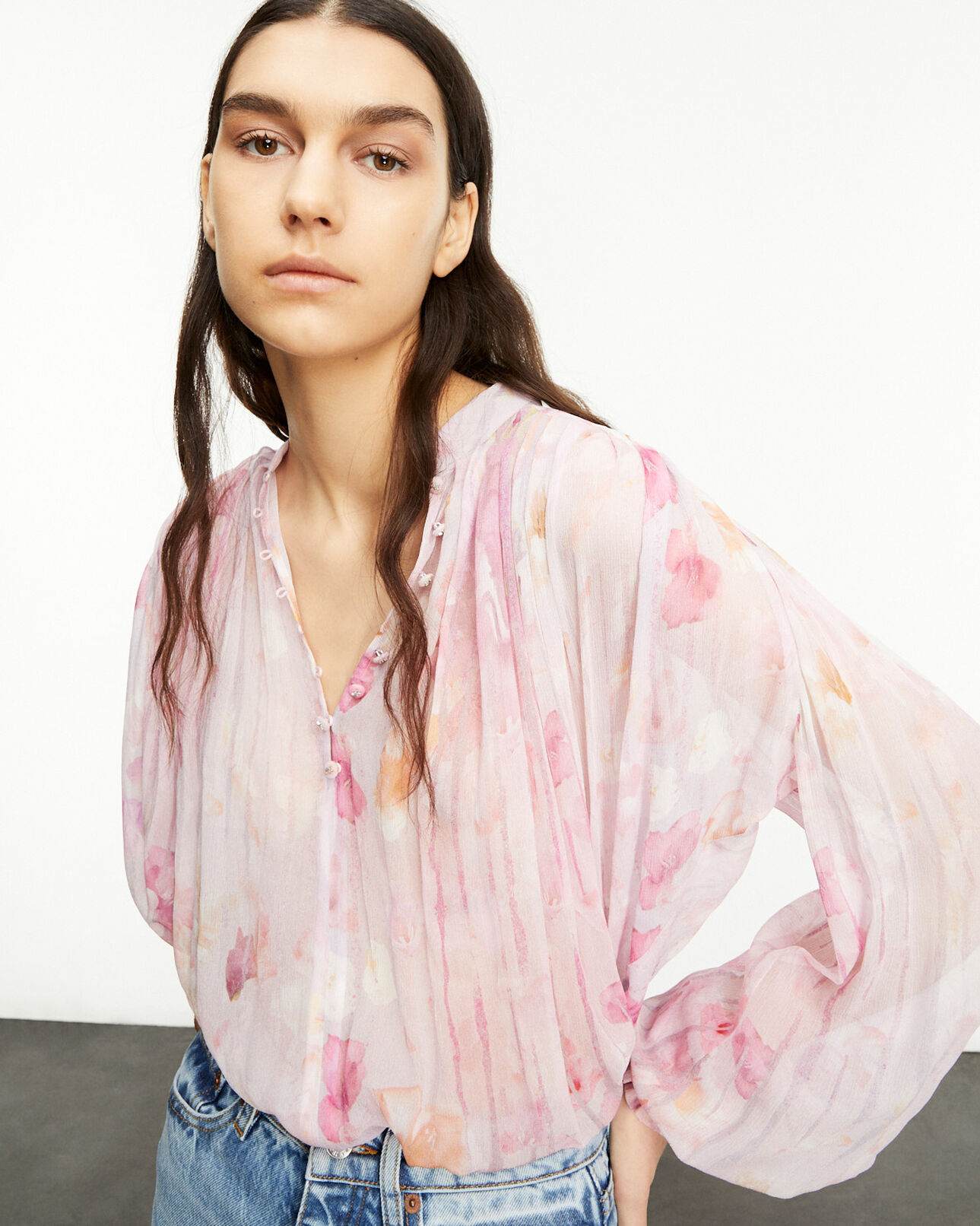 The Kooples WOMEN PINK pink printed blouse