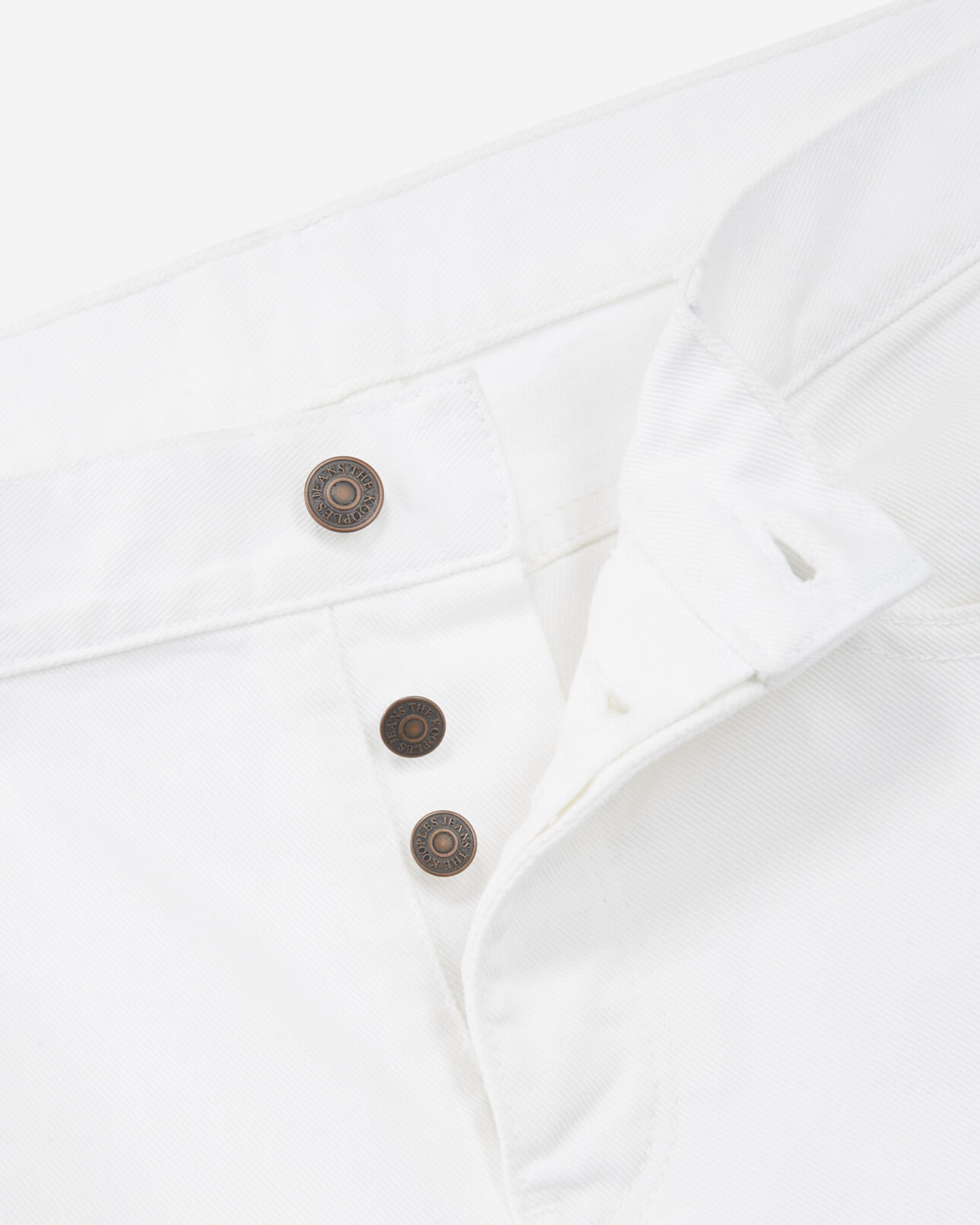 The Kooples HOMME ECRU jean brut blanc à cinq poches droit