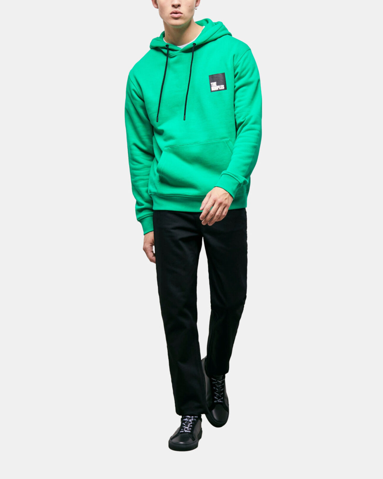 The Kooples HOMME GREEN sweatshirt à logo vert