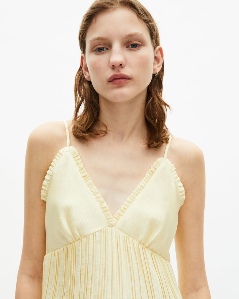 The Kooples FEMME YELLOW caraco  plissé jaune