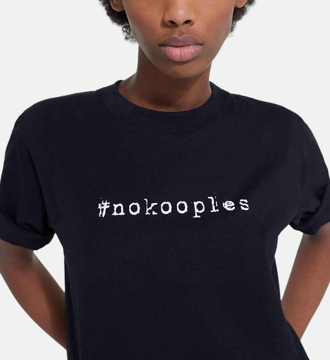 T shirt noir the kooples cheap