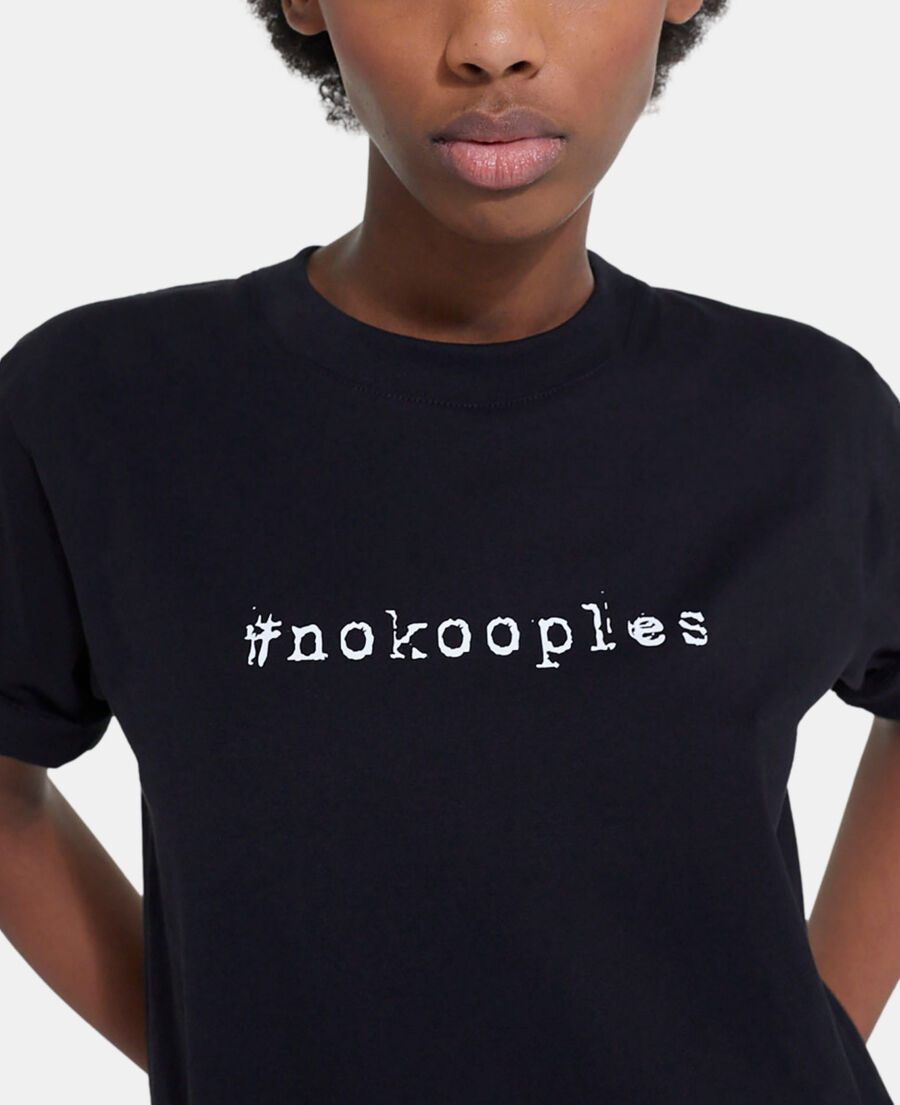 black logo t-shirt