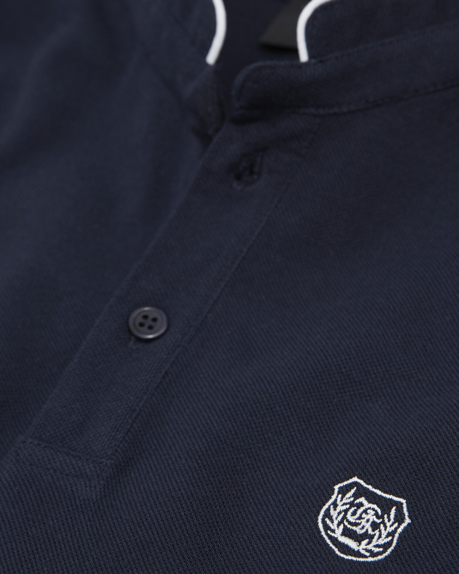 Classic polo with officer collar, NAVY / GREY, hi-res image number null