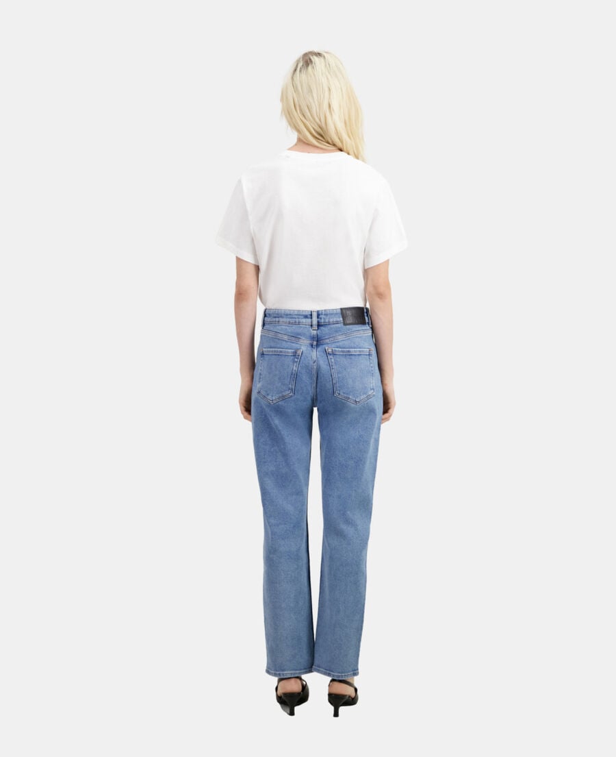 The Kooples FEMME BLUE WASHED jean droit bleu