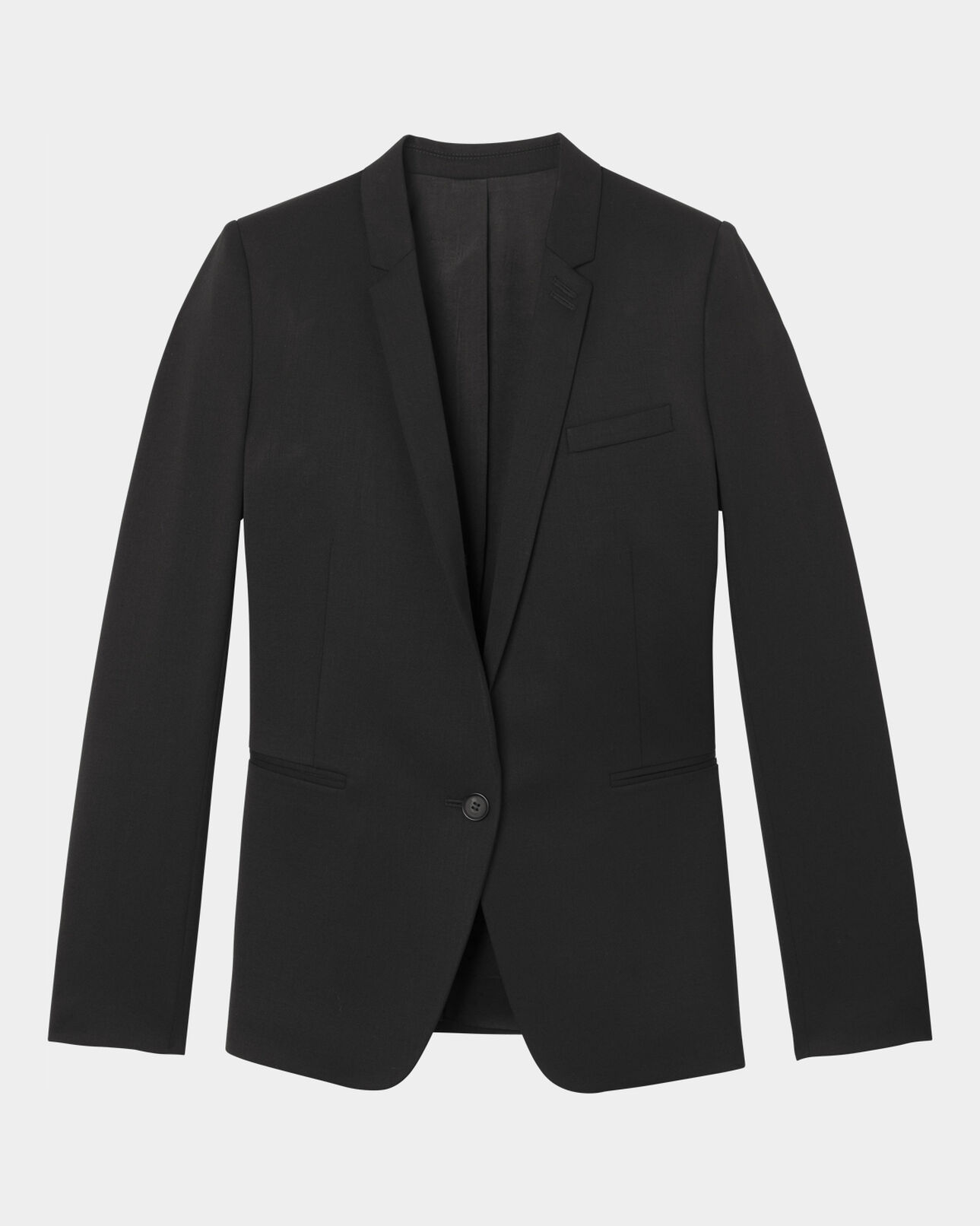 The Kooples MUJER BLACK timeless suit jacket