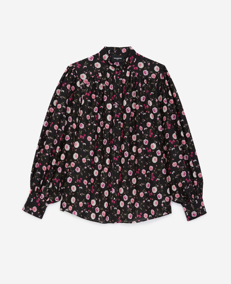 frilly black shirt