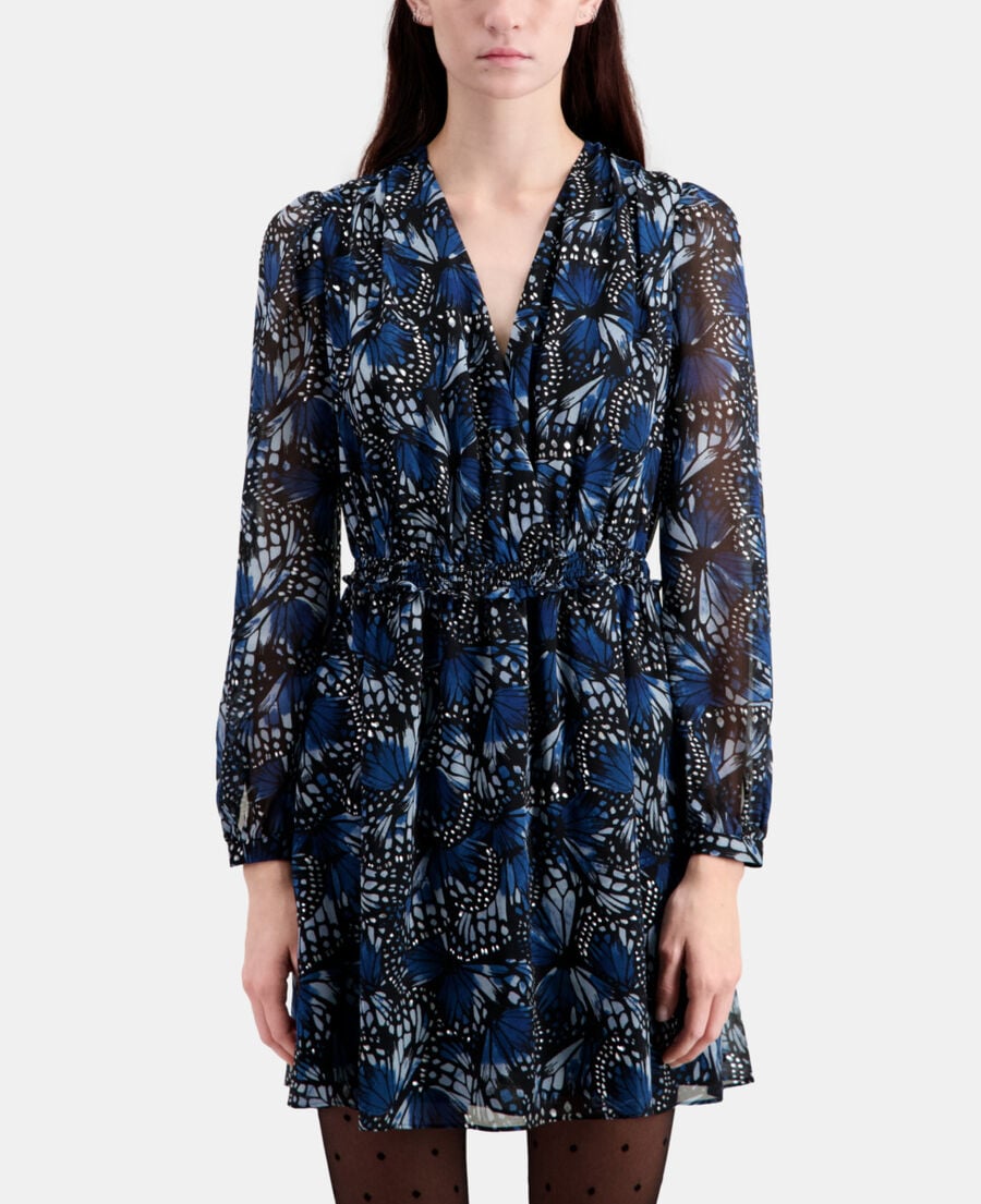 The Kooples FEMME BLUE robe courte imprimée
