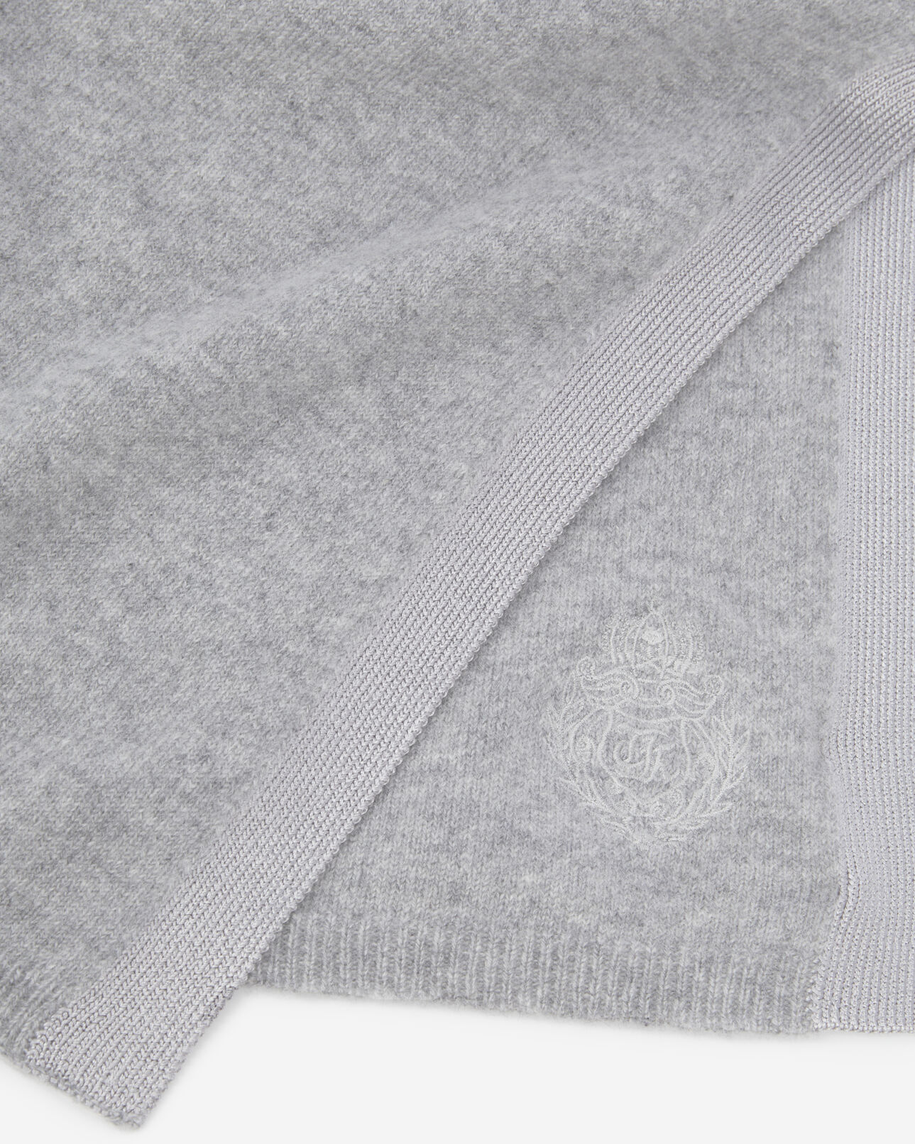 The Kooples UNISEX MIDDLE GREY MEL grauer schal aus kaschmir