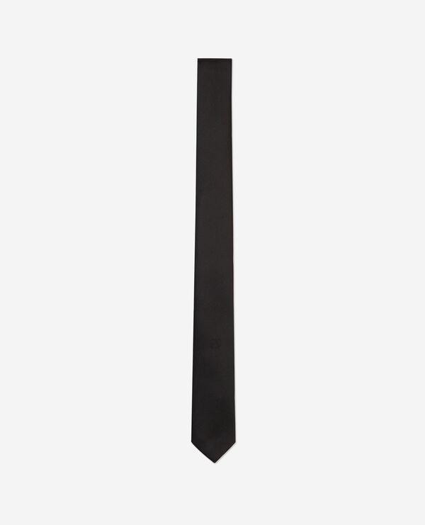 corbata negra seda