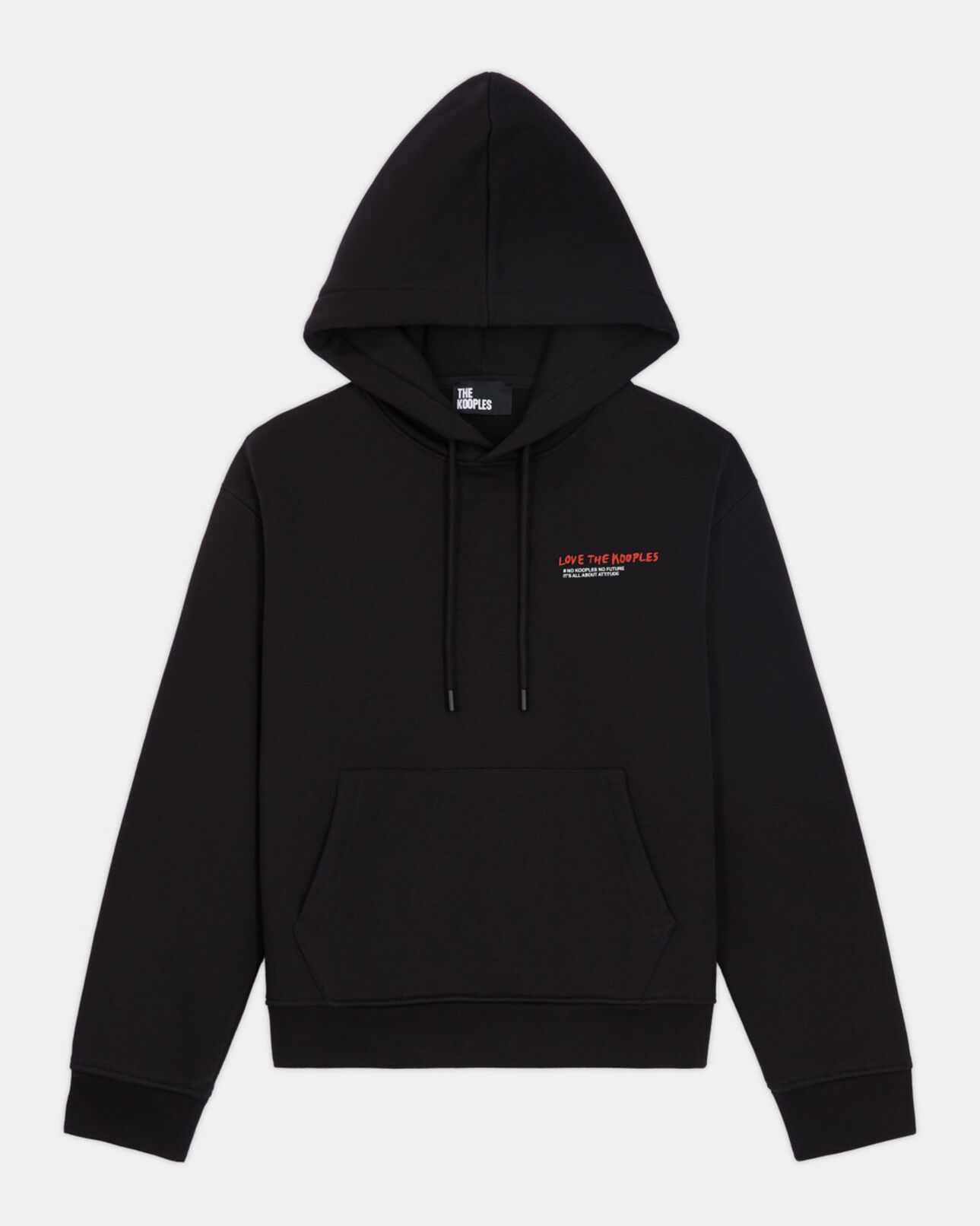 The Kooples WOMEN BLACK i love kooples black sweatshirt