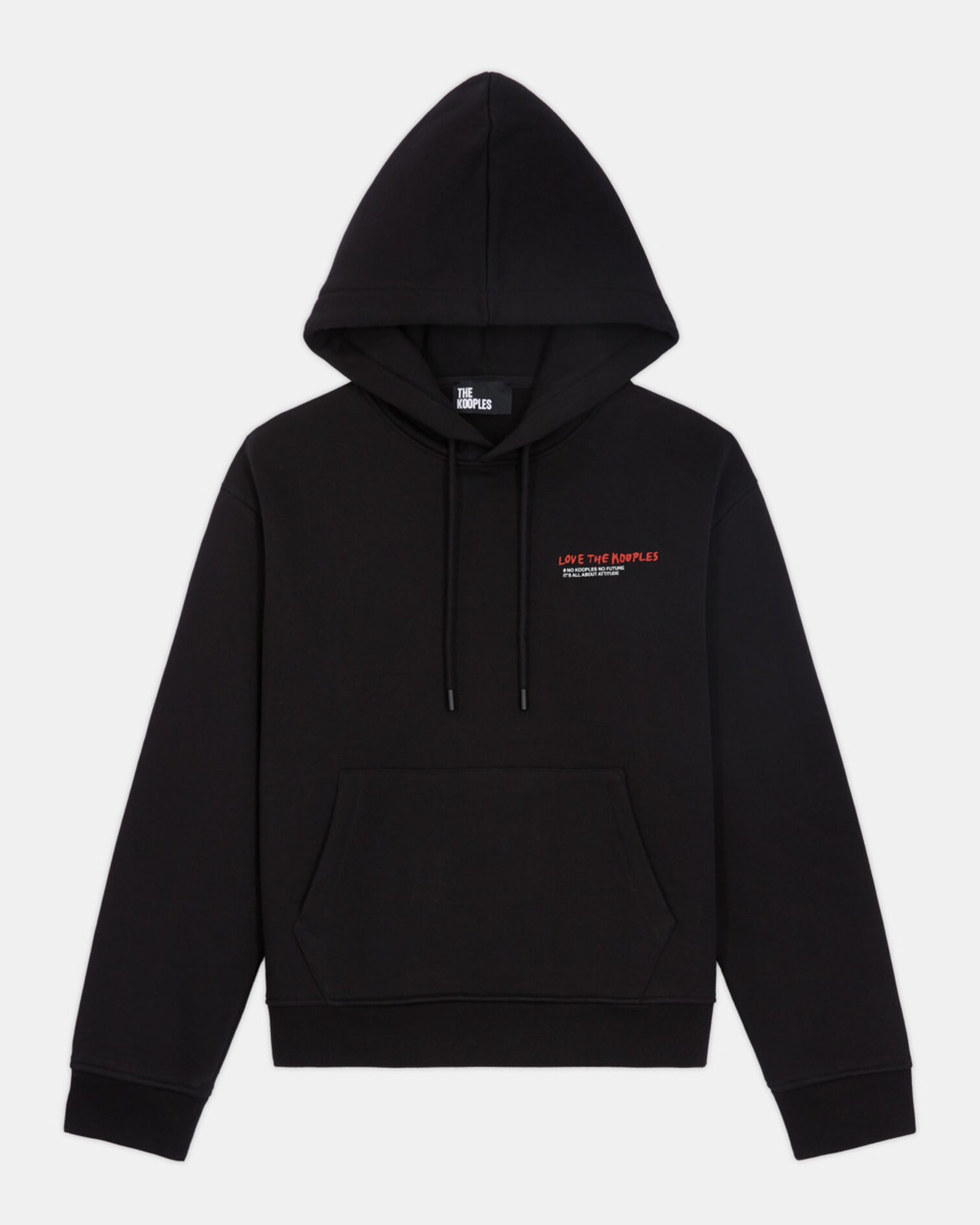 I Love Kooples black sweatshirt, BLACK, hi-res image number null