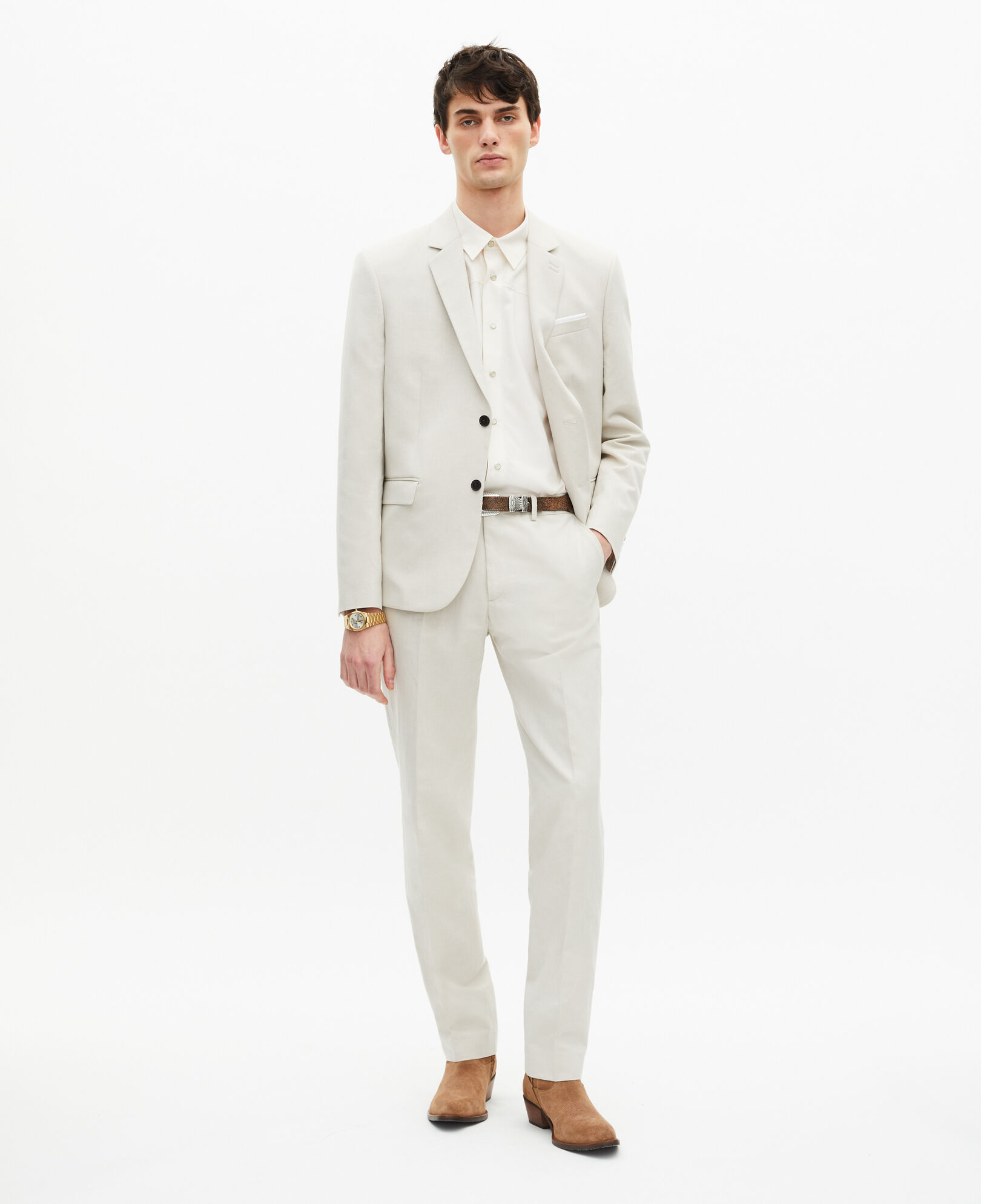 The Kooples MEN ECRU ecru suit jacket