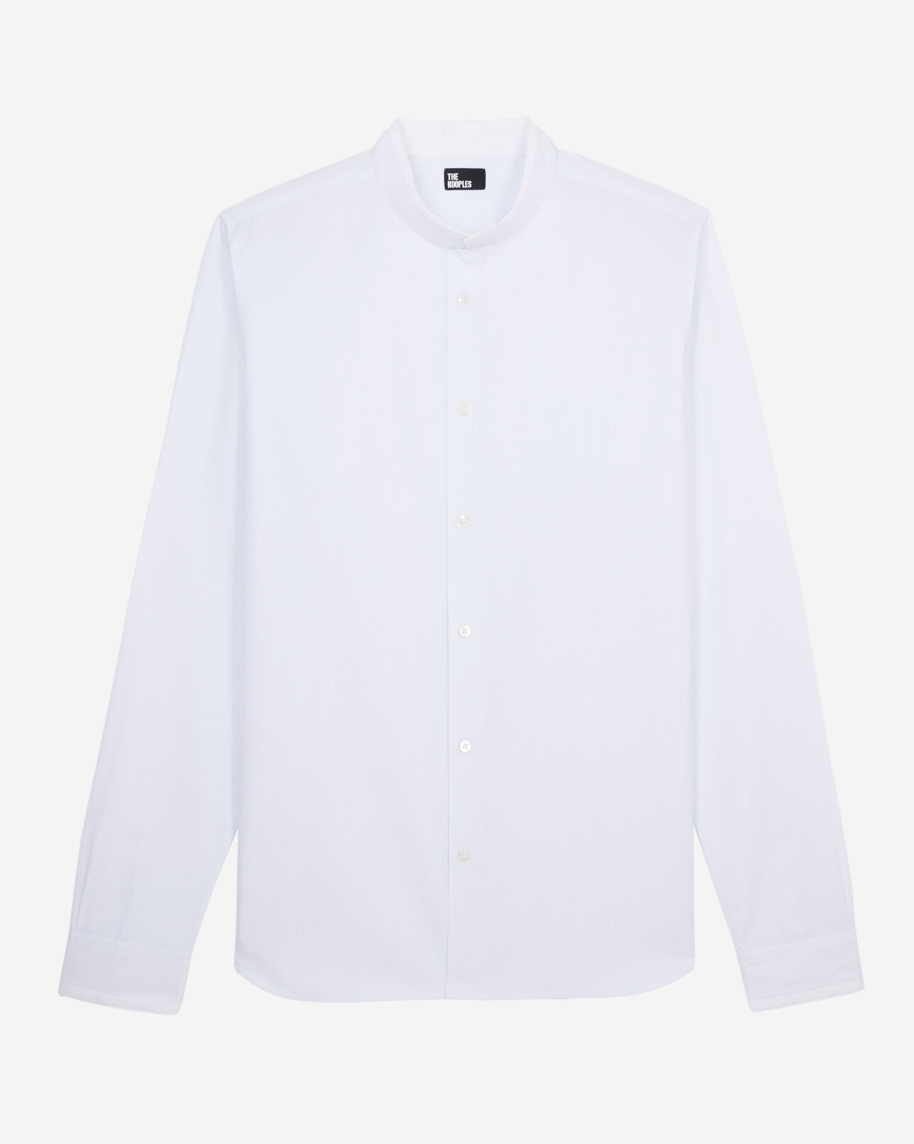 The Kooples HERREN BLUE WHITE blaues hemd aus baumwolle