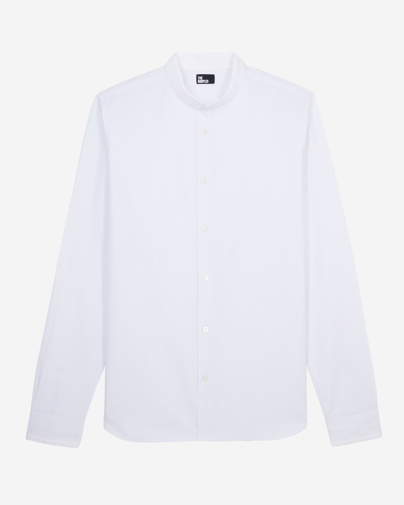 The Kooples HERREN BLUE WHITE blaues hemd aus baumwolle