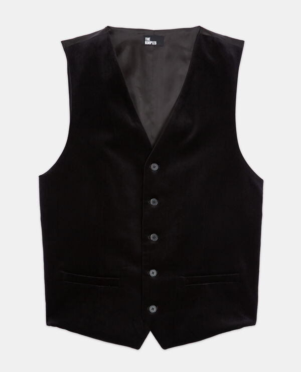 black suit vest