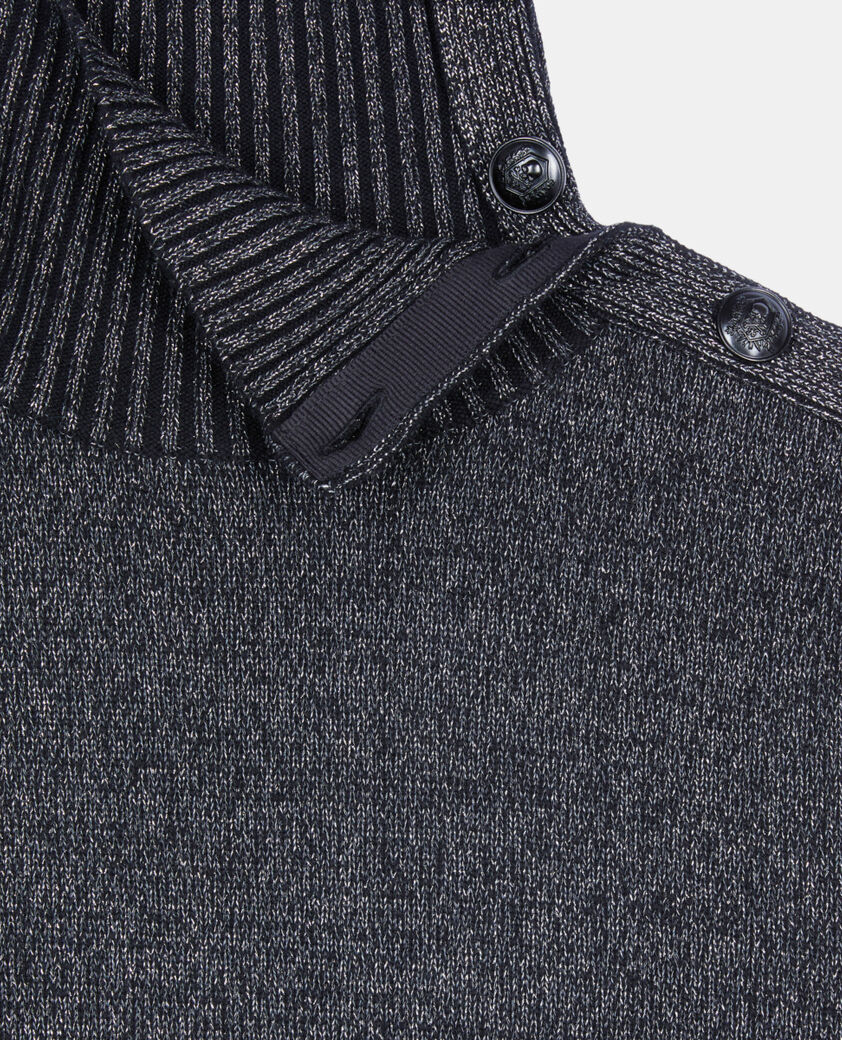 The Kooples FEMME BLACK pull en laine et cachemire noir