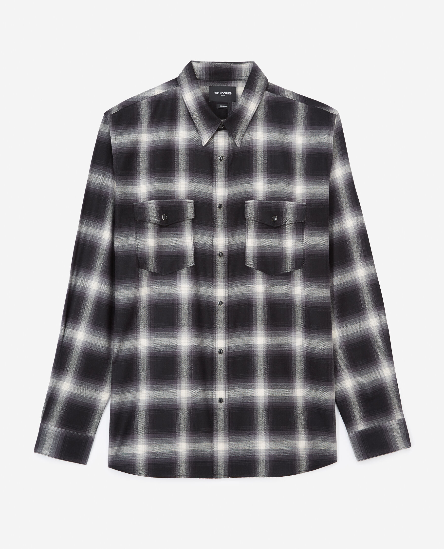 Camisa blanca clearance cuadros