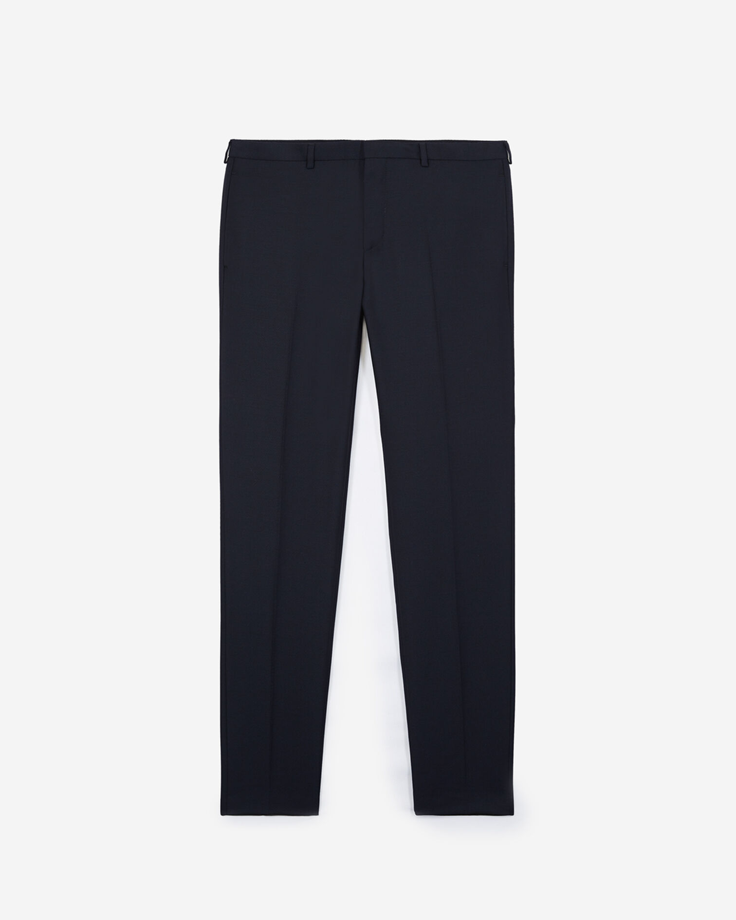 Dunkelblaue Anzughose aus Wolle mit weißem Punktemotiv, DARK NAVY, hi-res image number null