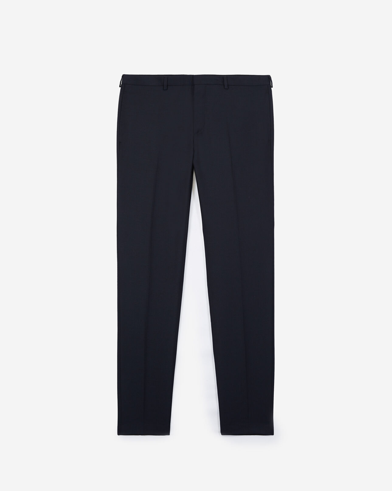 The Kooples HERREN DARK NAVY dunkelblaue anzughose aus wolle mit weißem punktemotiv