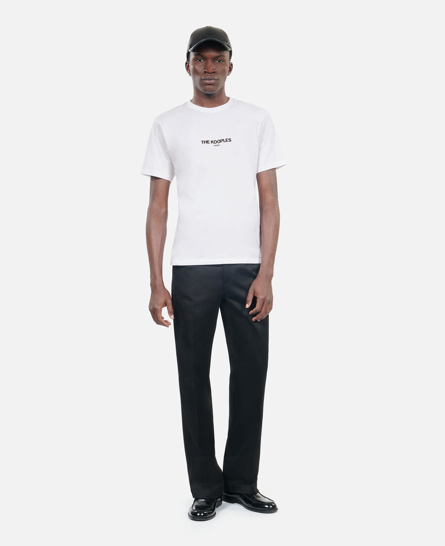 white logo t-shirt