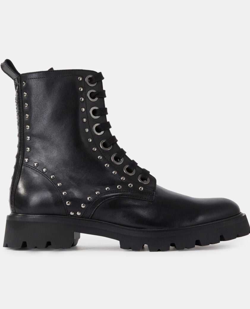 The Kooples FEMME BLACK rangers en cuir noires