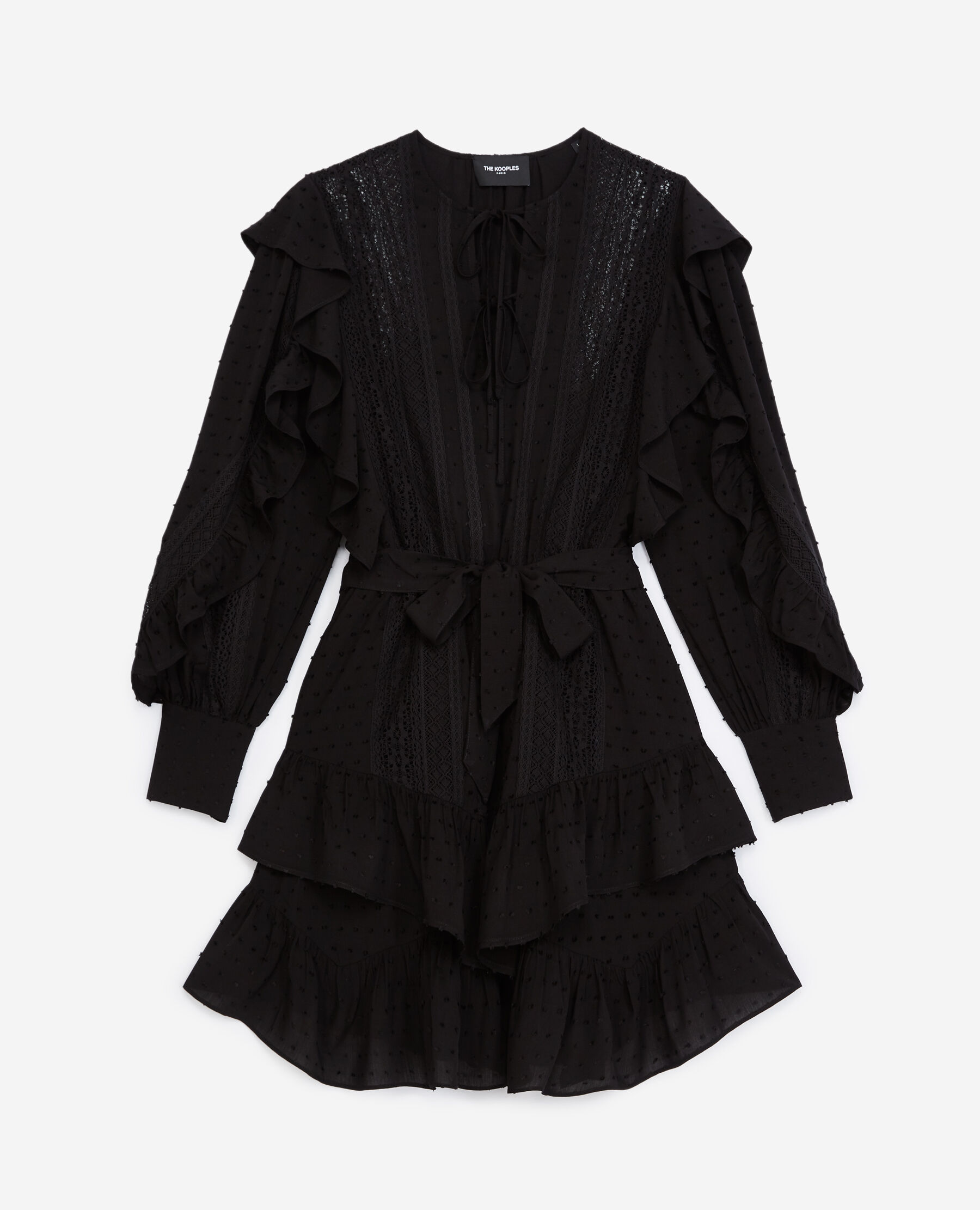 Robe noire à volants online