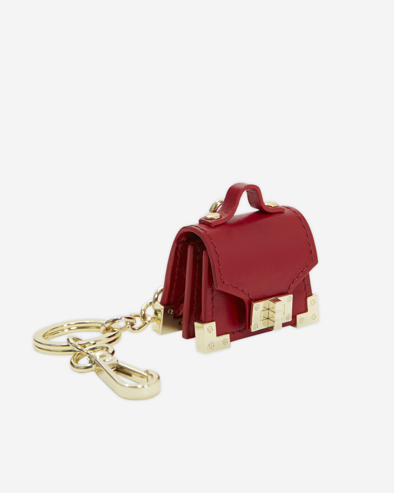 The Kooples WOMEN RED emily gold keyring with red mini-bag