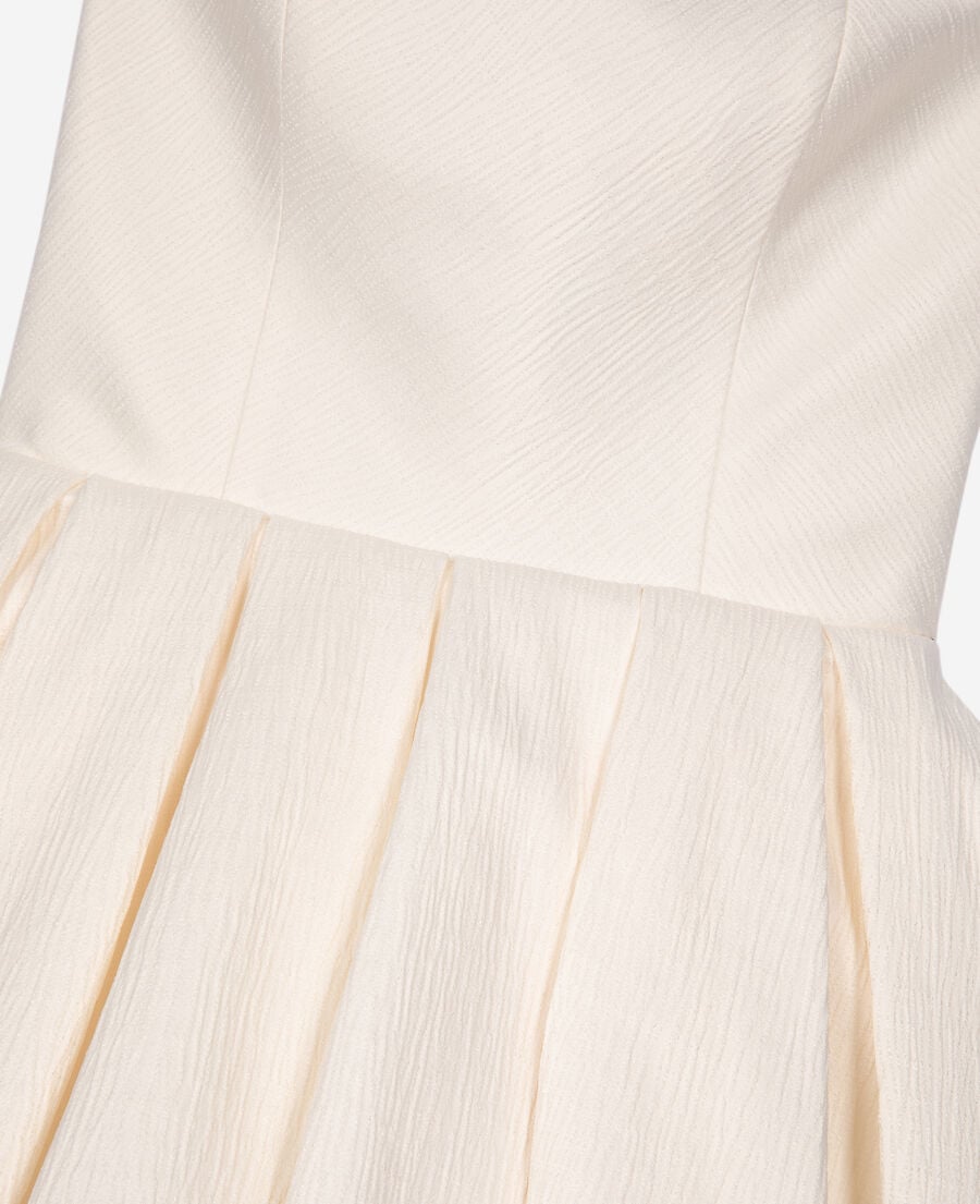 The Kooples FEMME ECRU robe bustier courte écrue
