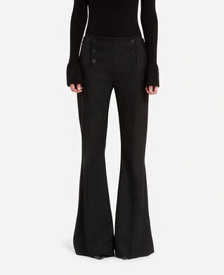 The Kooples WOMEN BLACK black flare pants