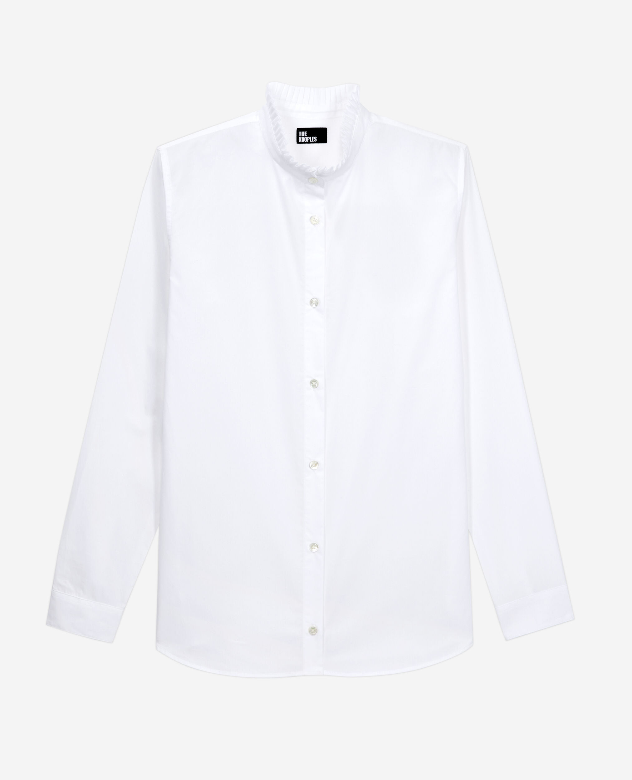 Chemise blanche en popeline, WHITE, hi-res image number null