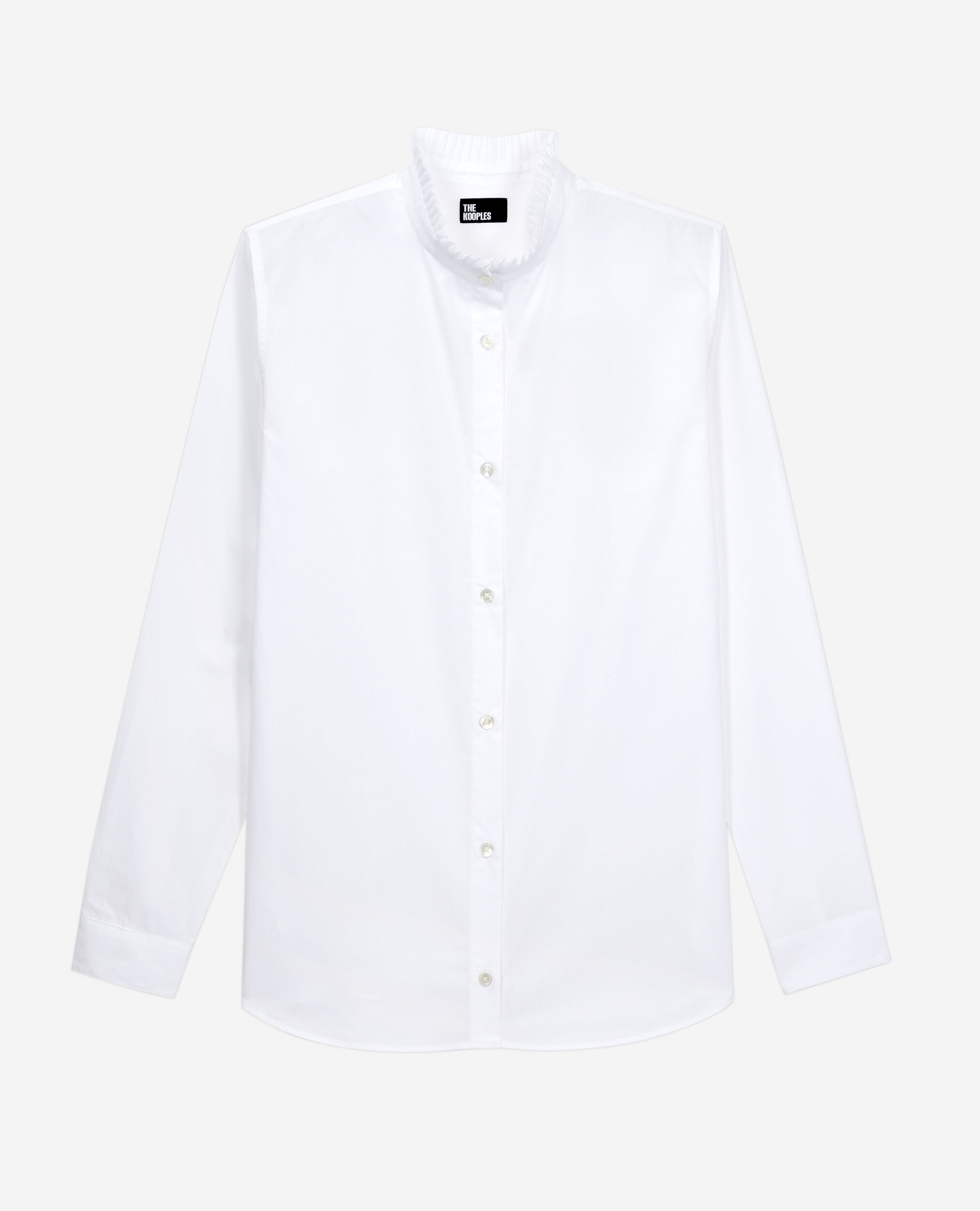 Camisa blanca popelina, WHITE, hi-res image number null