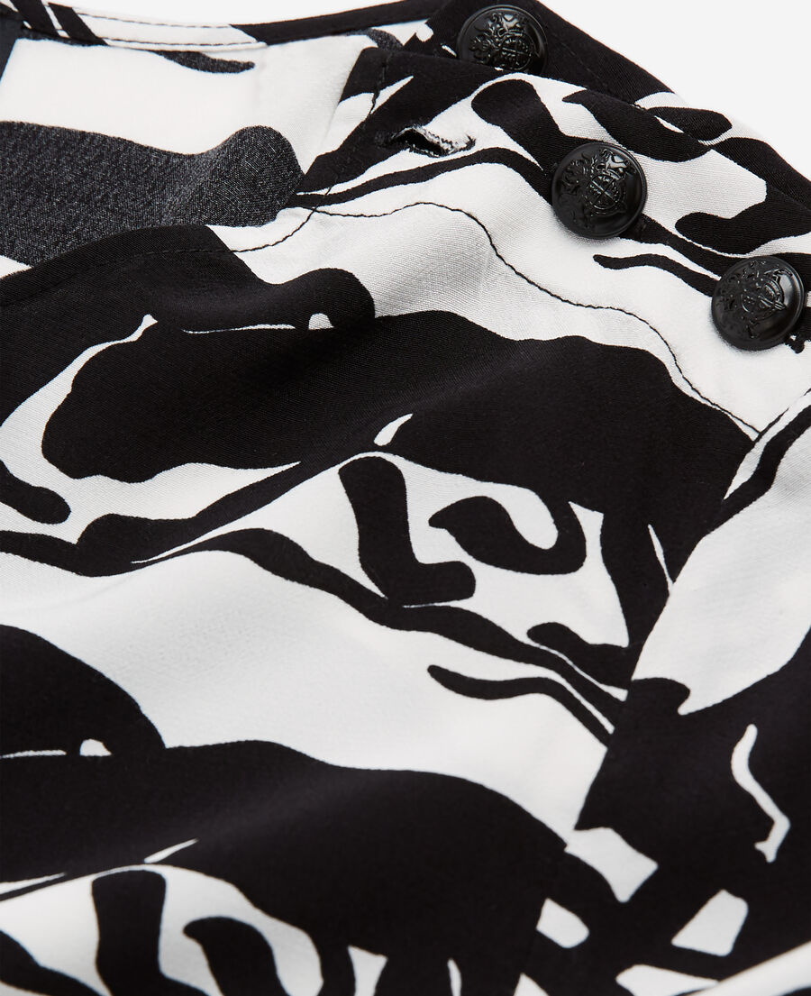 panther printed blouse