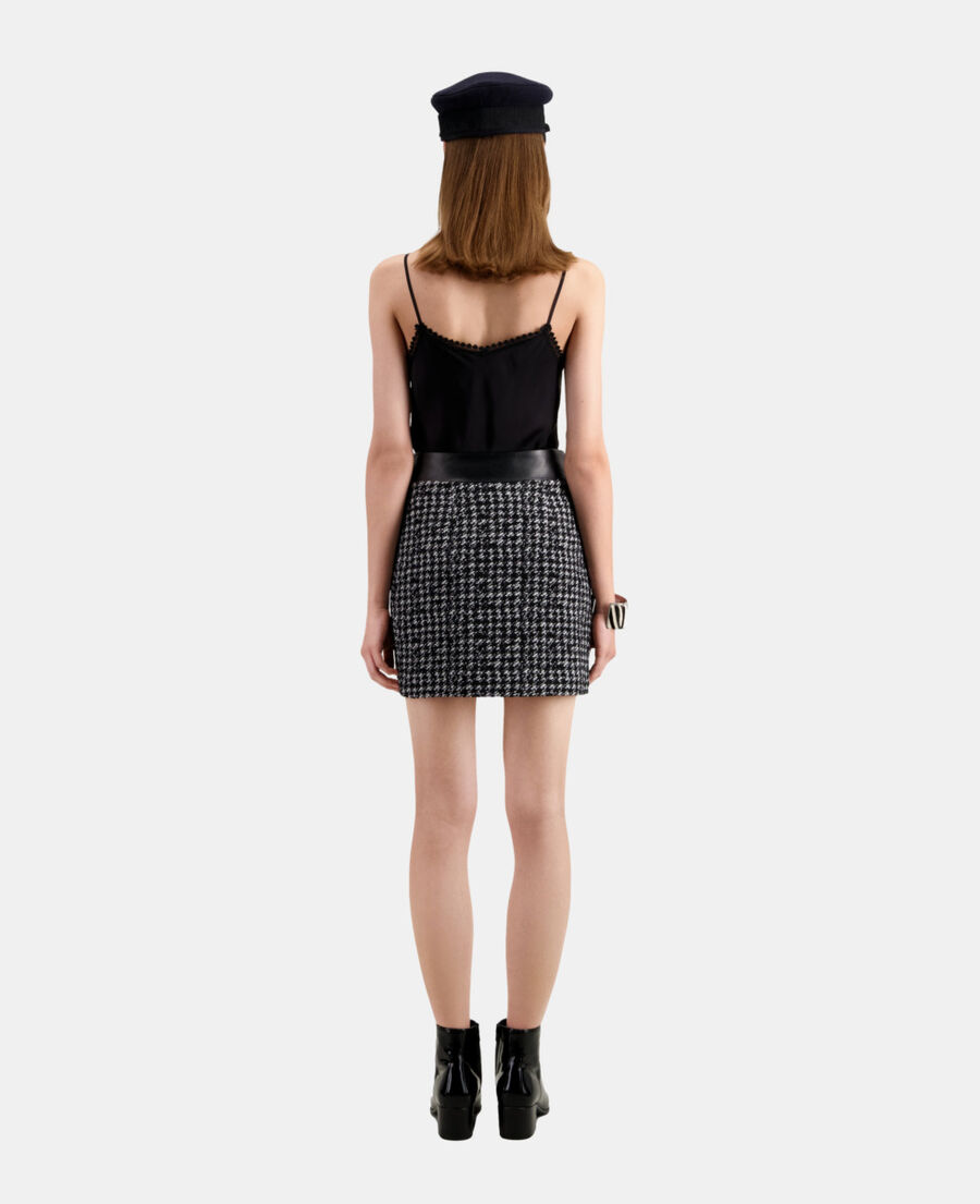 short black tweed skirt
