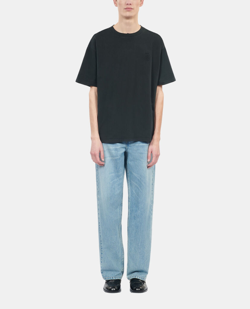 The Kooples HOMME BLACK WASHED t-shirt logo noir