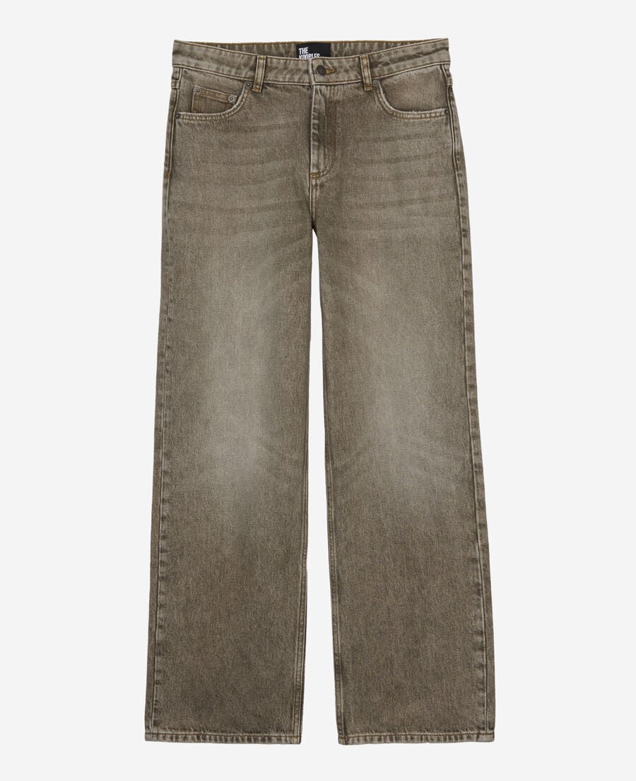 The Kooples FEMME OLIVE_01 jean large olive