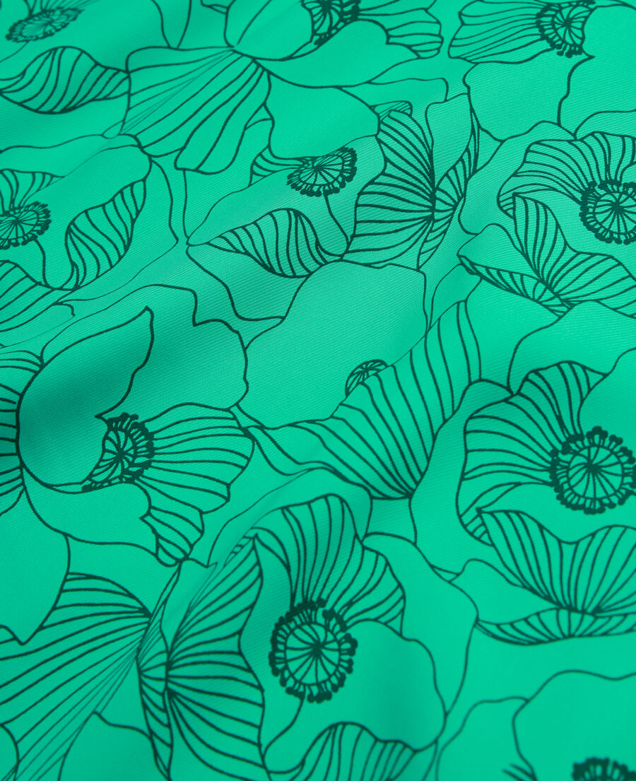 langes kleid mit öffnungen und print