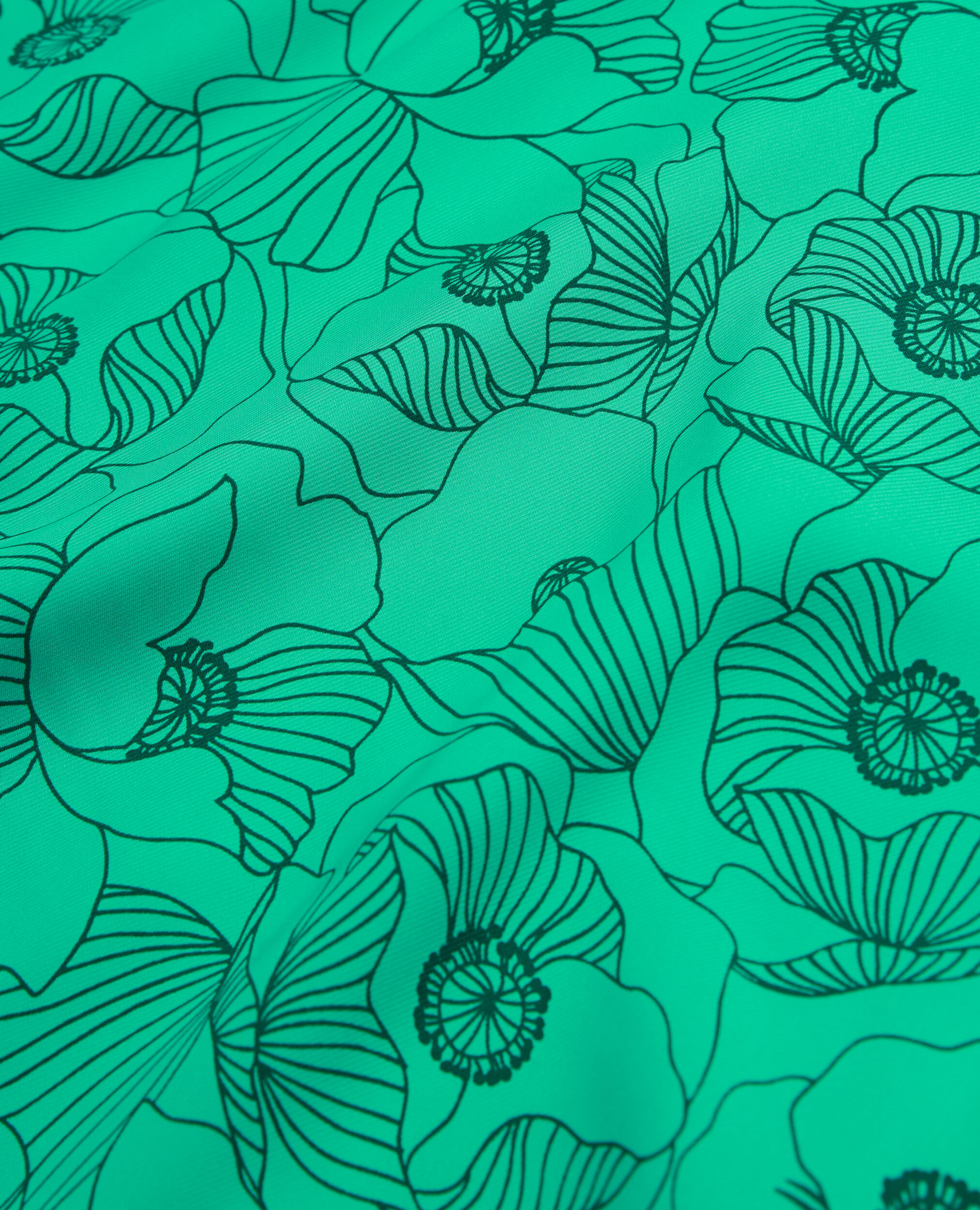 Langes Kleid mit Öffnungen und Print, GREEN, hi-res image number null
