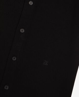 The Kooples HOMME BLACK chemise manches courtes en maille noire